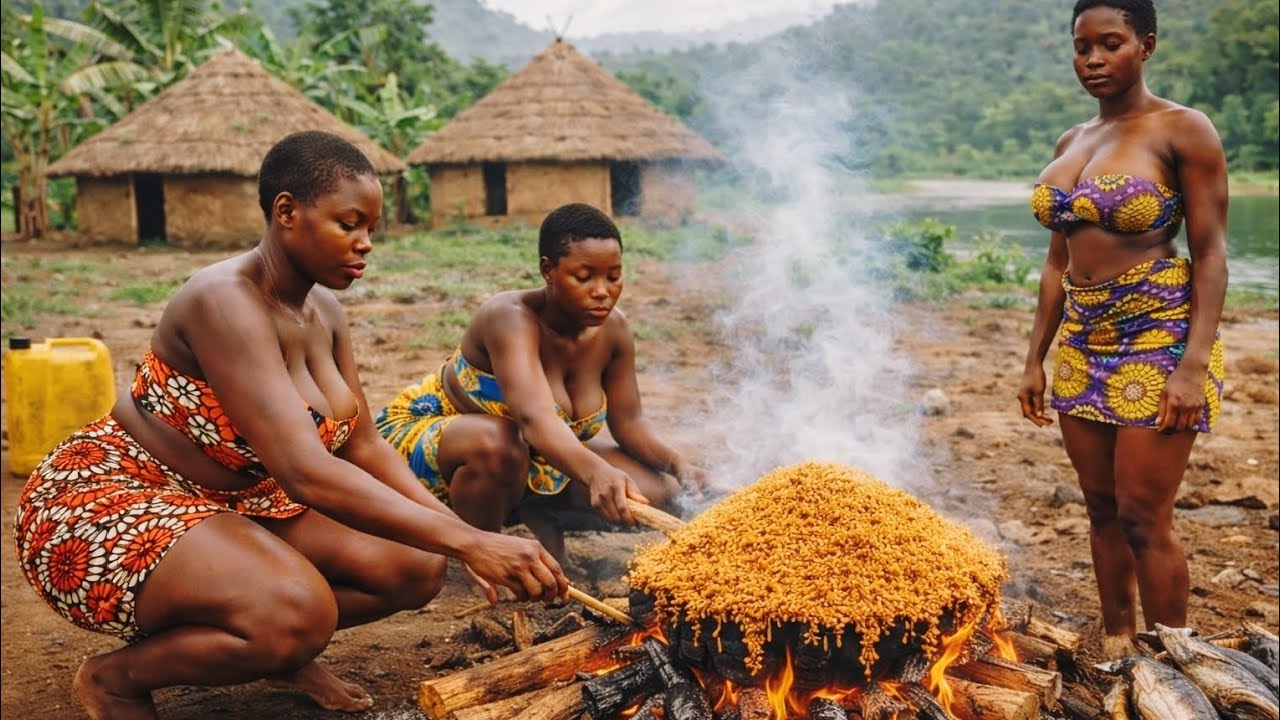 Only in Traditional African Home // Taking order from the first wife #cooking  African  Food