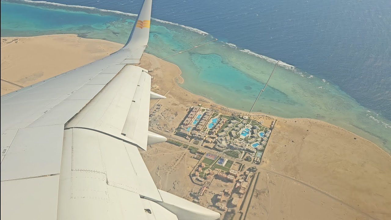 Ostatni krąg przed lądowaniem w Marsa Alam #egipt#marsaalam#lotnisko#samolot