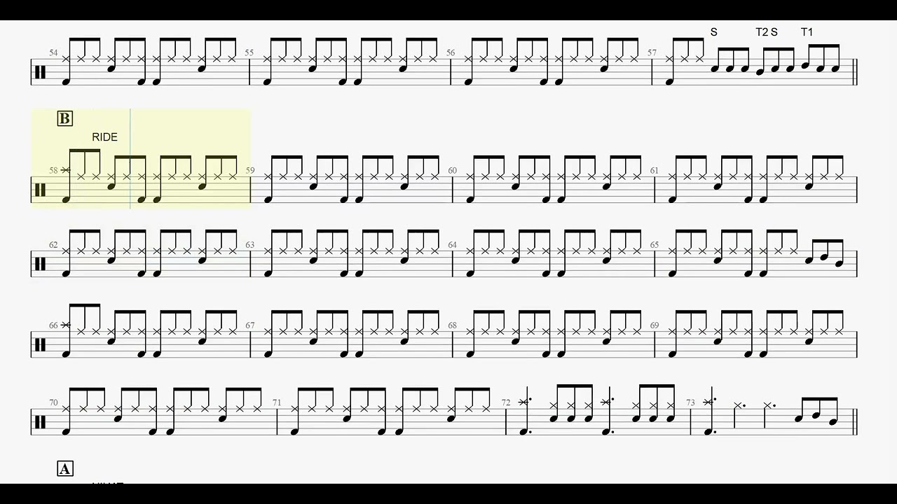 PHÚT CUỐI - LAM PHƯƠNG - DRUM SHEET FOR LEARN