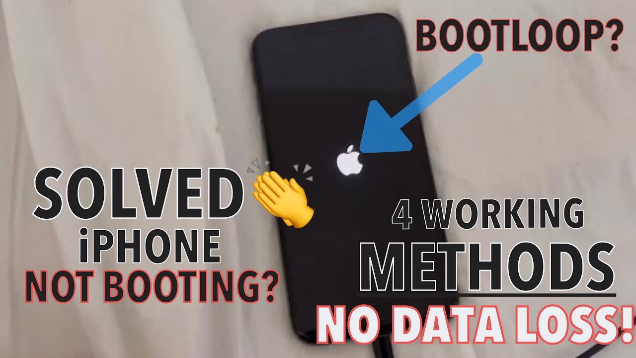 iPhone: как исправить мигание логотипа Apple на iPhone | Ошибка циклической загрузки | Без потери...