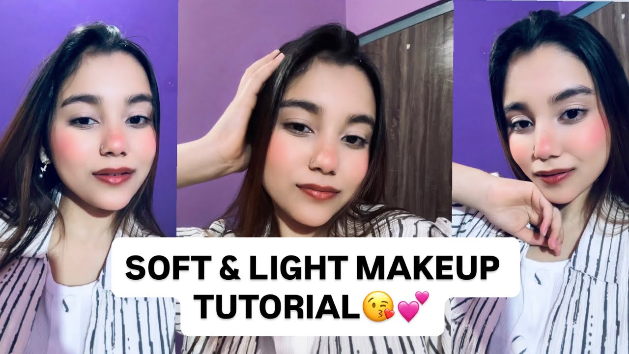 SOFT & LIGHT MAKEUP TUTORIAL😘❤️🫀#aasukhan #love #aashminkhan #aasumemee #explore 