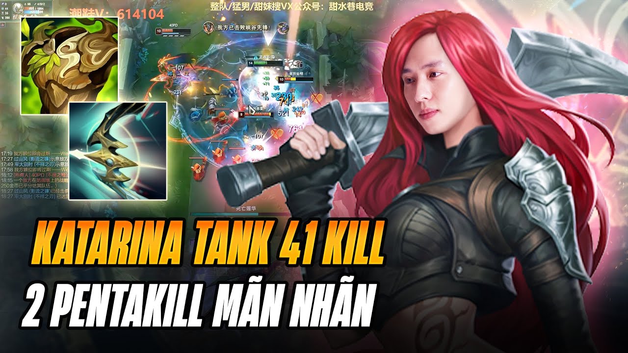 GIÁO ÁN KATARINA TANKER ON-HIT CỰC CHÁY FARM 41 MẠNG BẤT TỬ CỦA CAIQI VỚI 2 CÚ PENTAKILL MÃN NHÃN