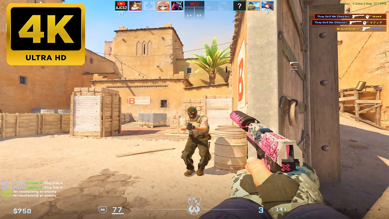 Counter Strike 2 -  Dust 2 - Full Gameplay