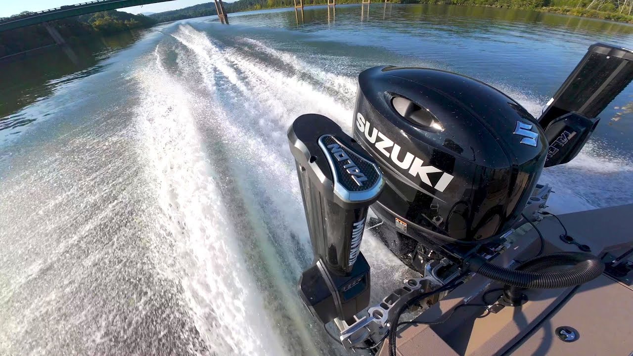 Подвесной мотор Suzuki 150 л.с. в действии!!! (с установленными Talons)