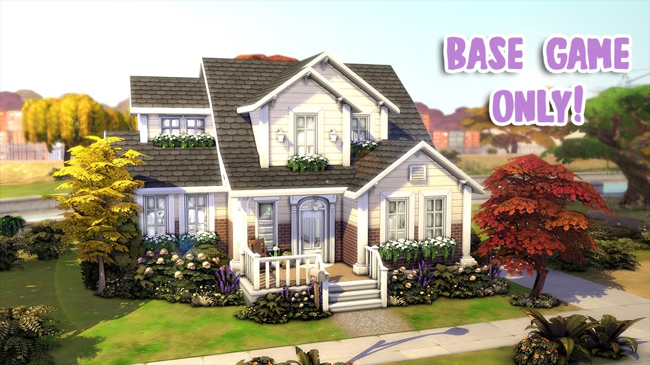 Cute Base Game Home // The Sims 4: Speed Build // No CC