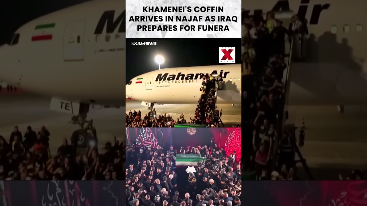 Public mourning starts as Khamenei reaches Najaf today officially | #viral #shorts