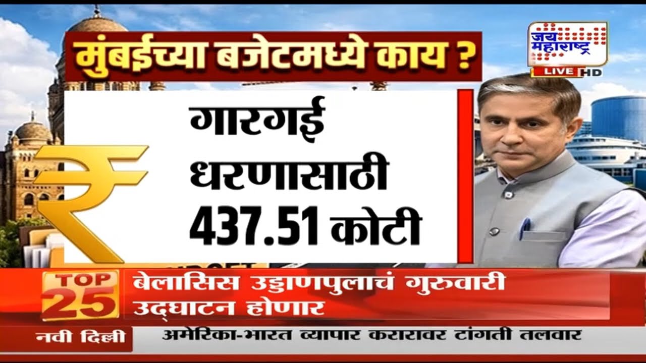 Bhushal Gagrani | BMC चा अर्थसंकल्प ८१ हजार कोटींचा, 2025 च्या तुलनेत 6,525 कोटींची वाढ | News