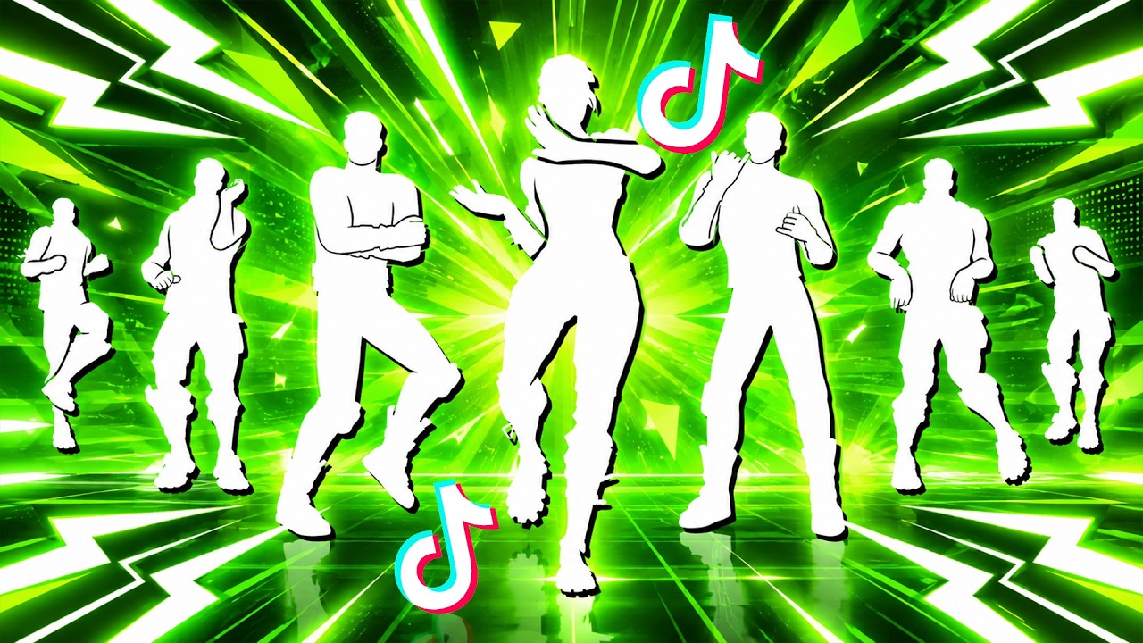 💥All Popular TikTok Dances & Emotes in Fortnite! (Out West, Starlit, Chicken Wing It)