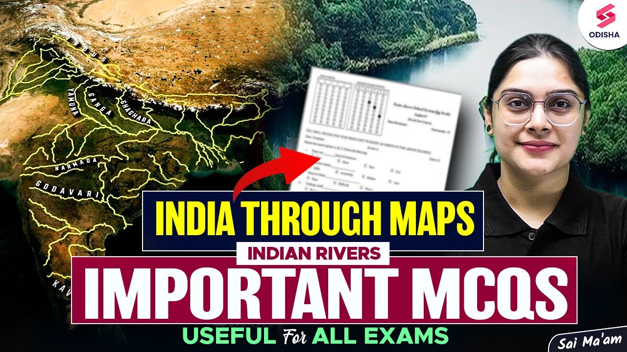 India through Maps | Indian River System MCQs | Indian Rivers MCQs by Sai Ma'am