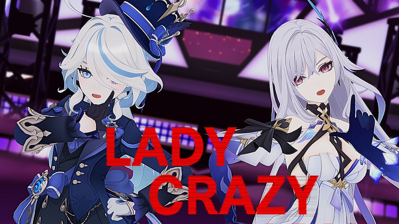 【MMD Genshin impact】『LADY CRAZY』【Furina/Skirk】#mmd #genshinimpact