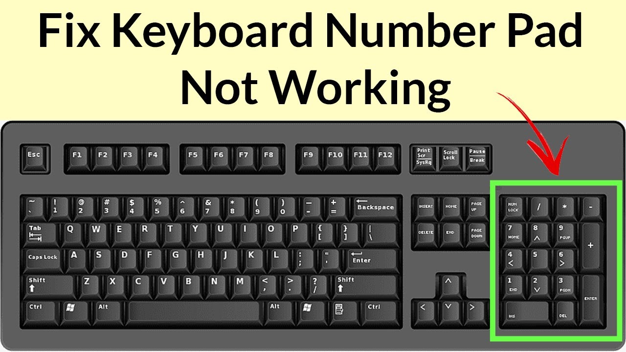 How to Fix Keyboard Number Pad Not Working In Windows 10?