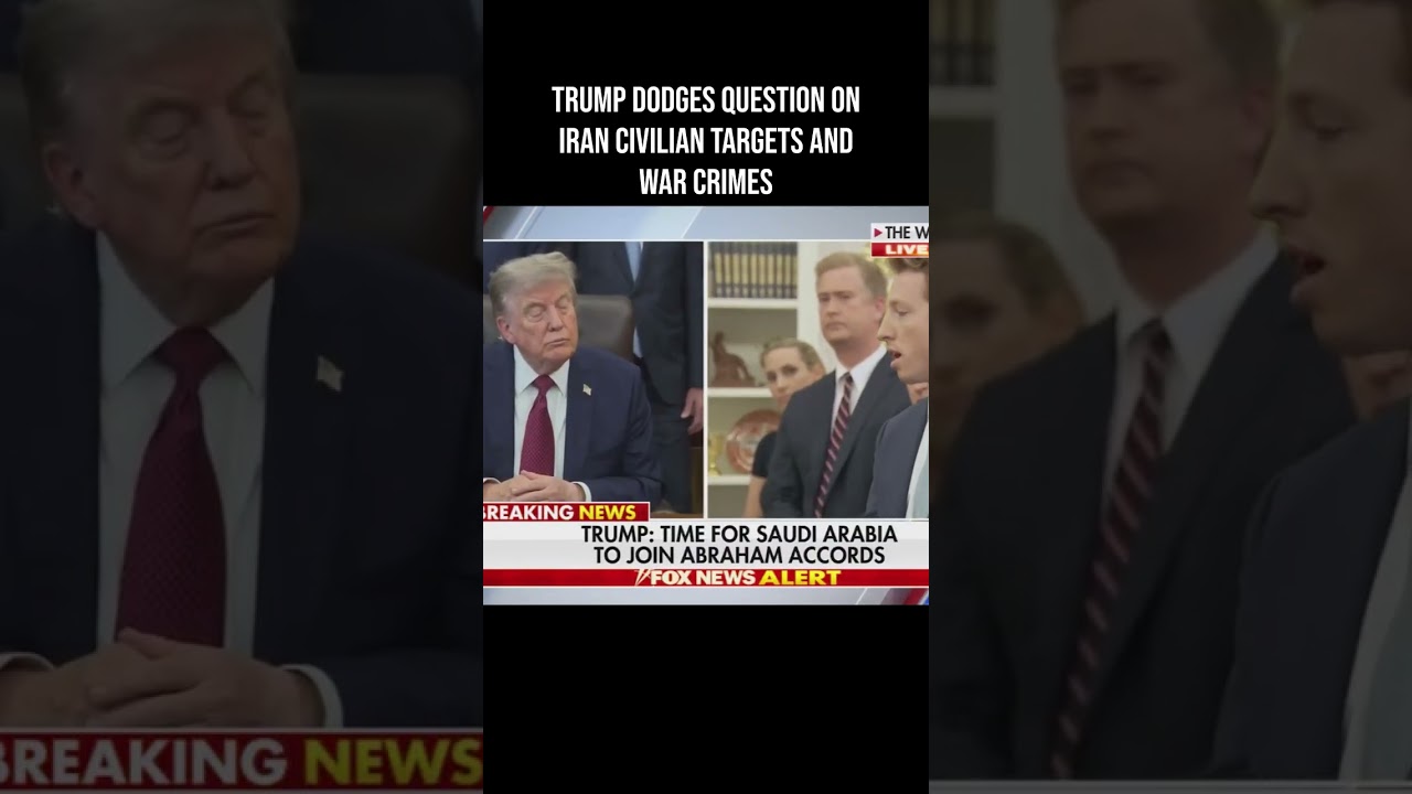 Трамп уходит от ответа на вопрос об ударах по гражданским объектам Ирана и военных преступлениях