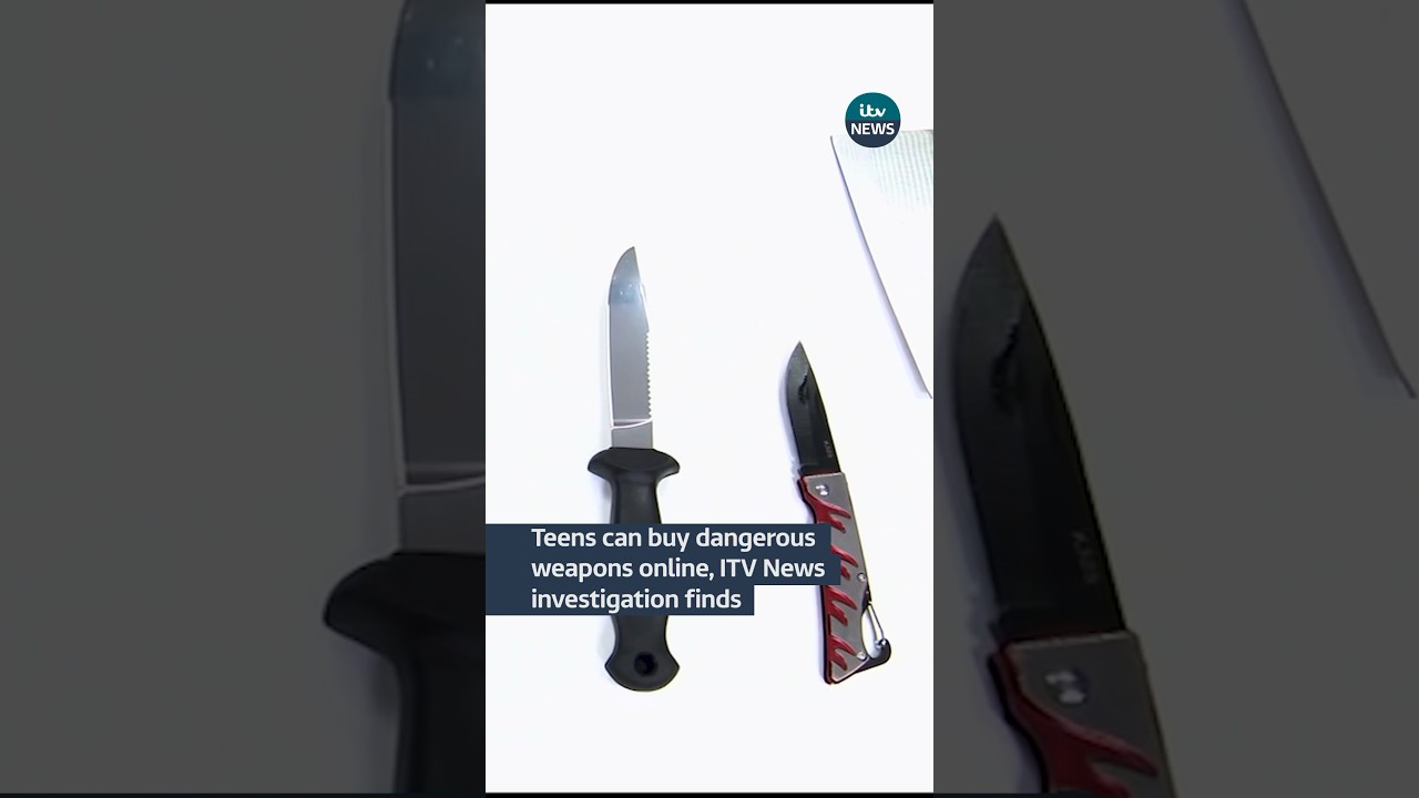 Young people can buy potentially life-threatening blades online without checks #itvnews #crime