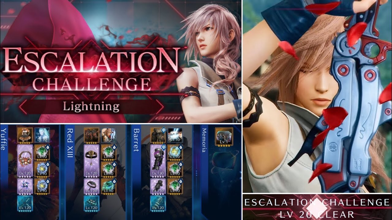[FF7 : EC] Escalation Challenge :  Lightning lv. 20