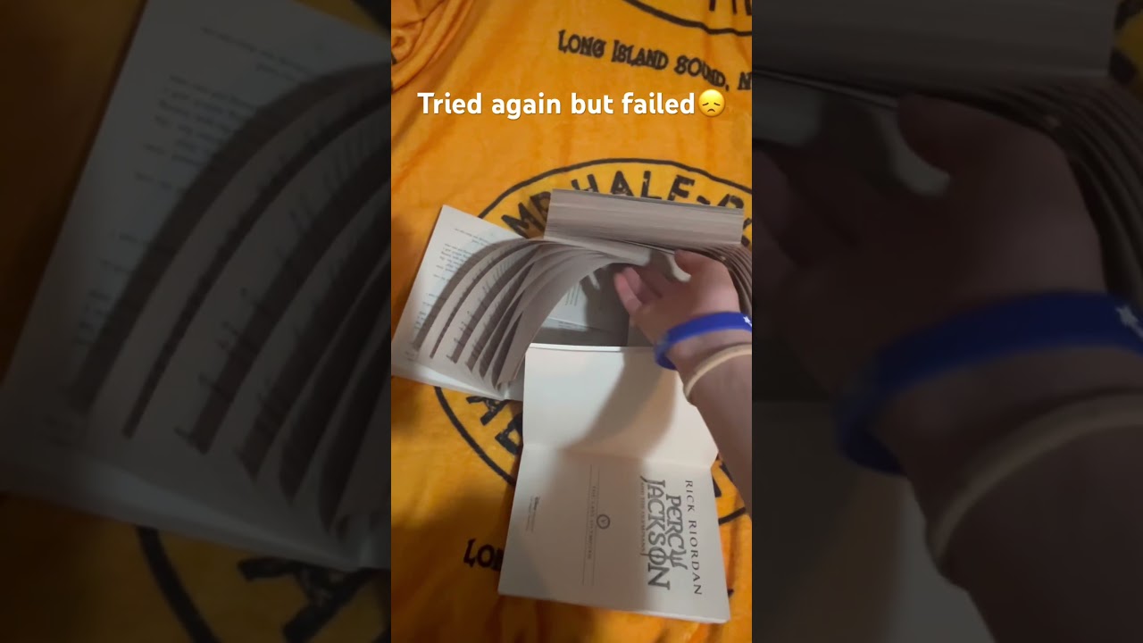 Failed AGAIN #book #percyjackson #booktok #pjo #fail
