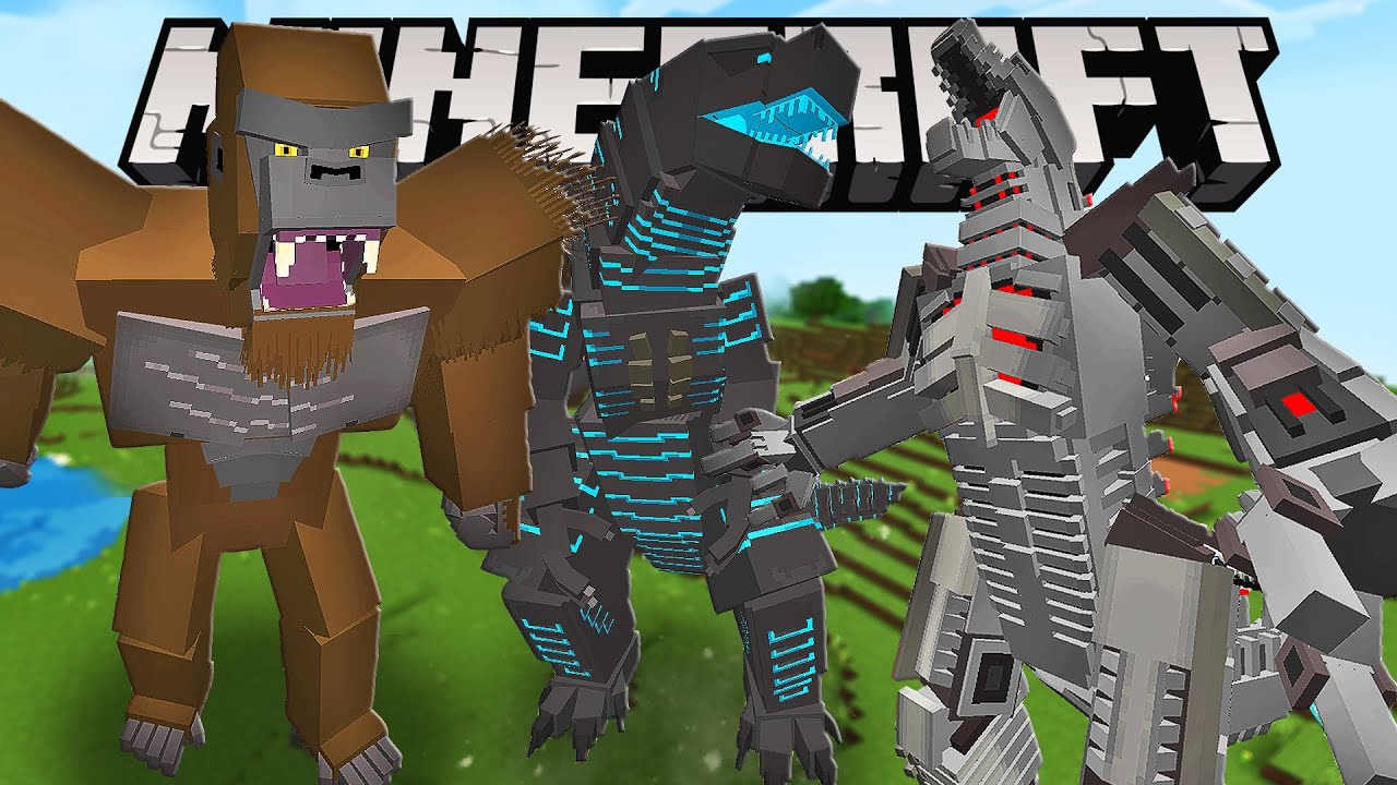 TODOS OS KAIJUS (Godzilla, Mothra e MAIS!) do MONSTERVERSE no Minecraft