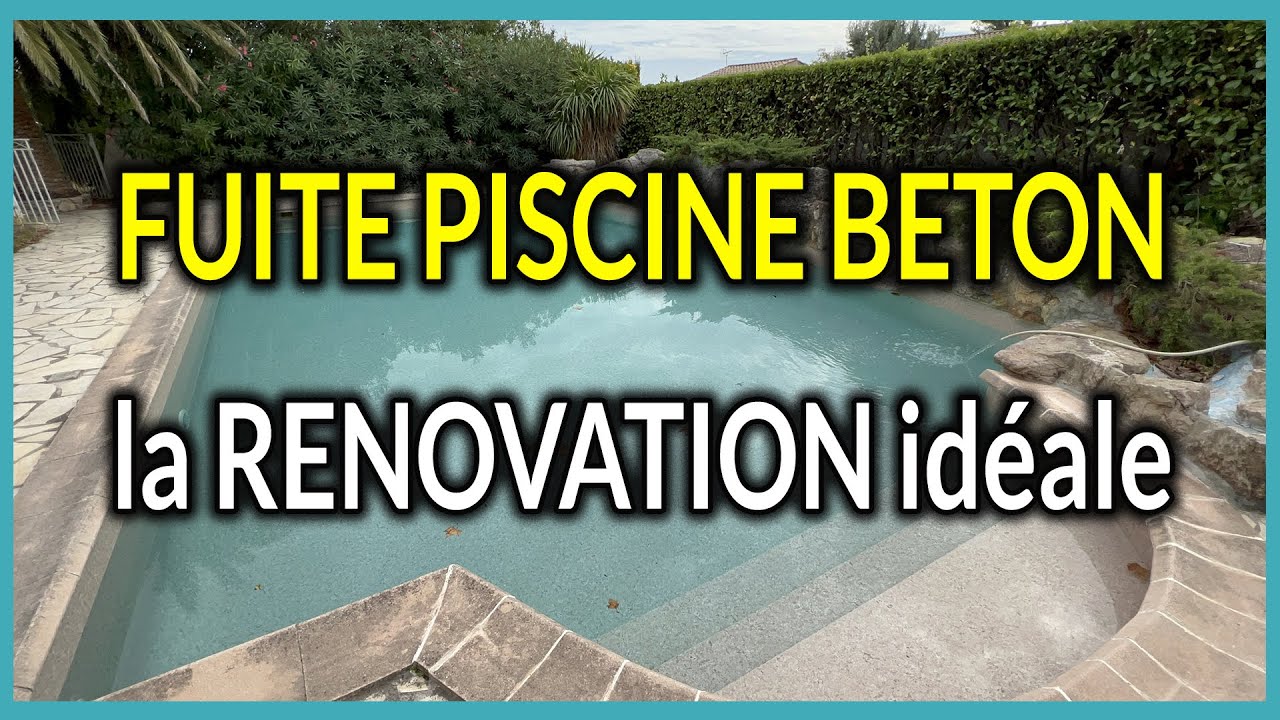 FUITE Piscine béton carrelée, la réparation IDEALE avec membrane armée