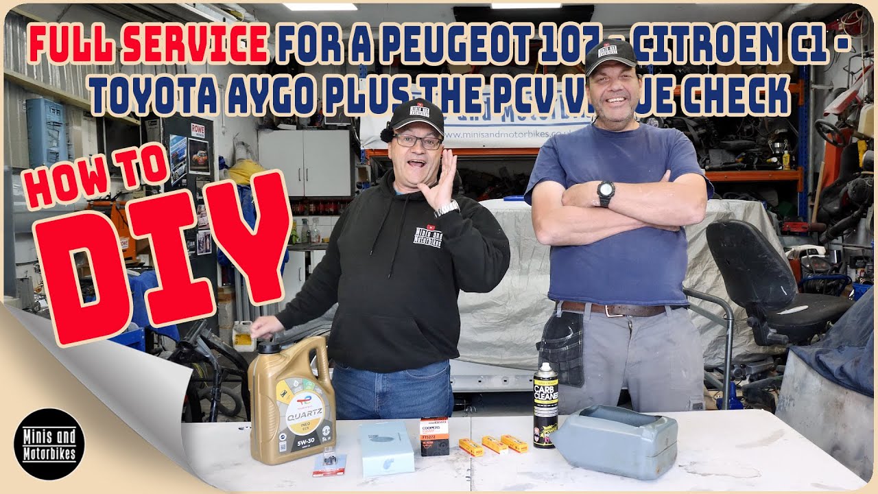 FULL SERVICE For A Peugeot 107 - Citroen C1 - Toyota Aygo Plus PCV Value Clean.