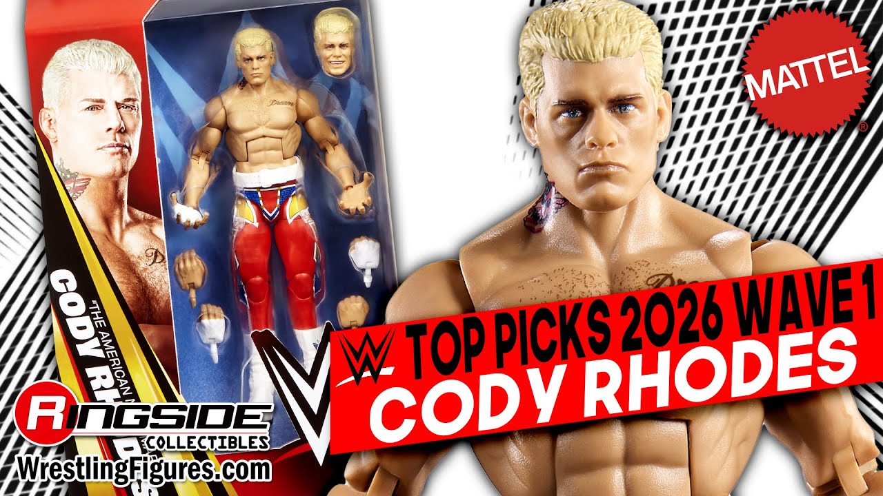 WWE Figure Insider: Cody Rhodes Mattel WWE Elite Top Picks 2026 Wave 1 Wrestling Figure!
