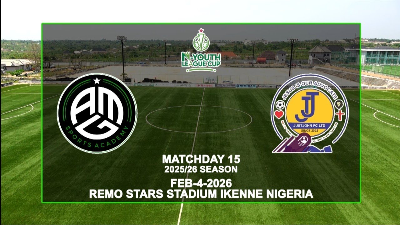 AMG Sports Academy vs JustJohn Fc MD 15 NYouth League 2025/26
