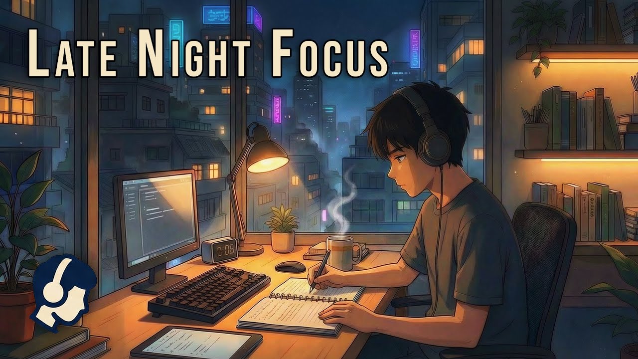 Late Night Focus Lo-Fi. Cozy Beats for Deep Study, Work & Flow