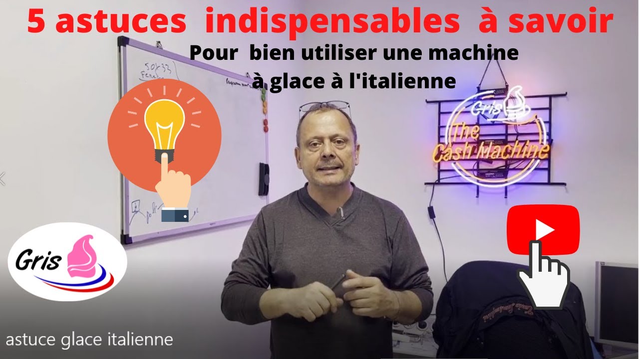 5 astuces  pour gérer une machine à glace à l'italienne