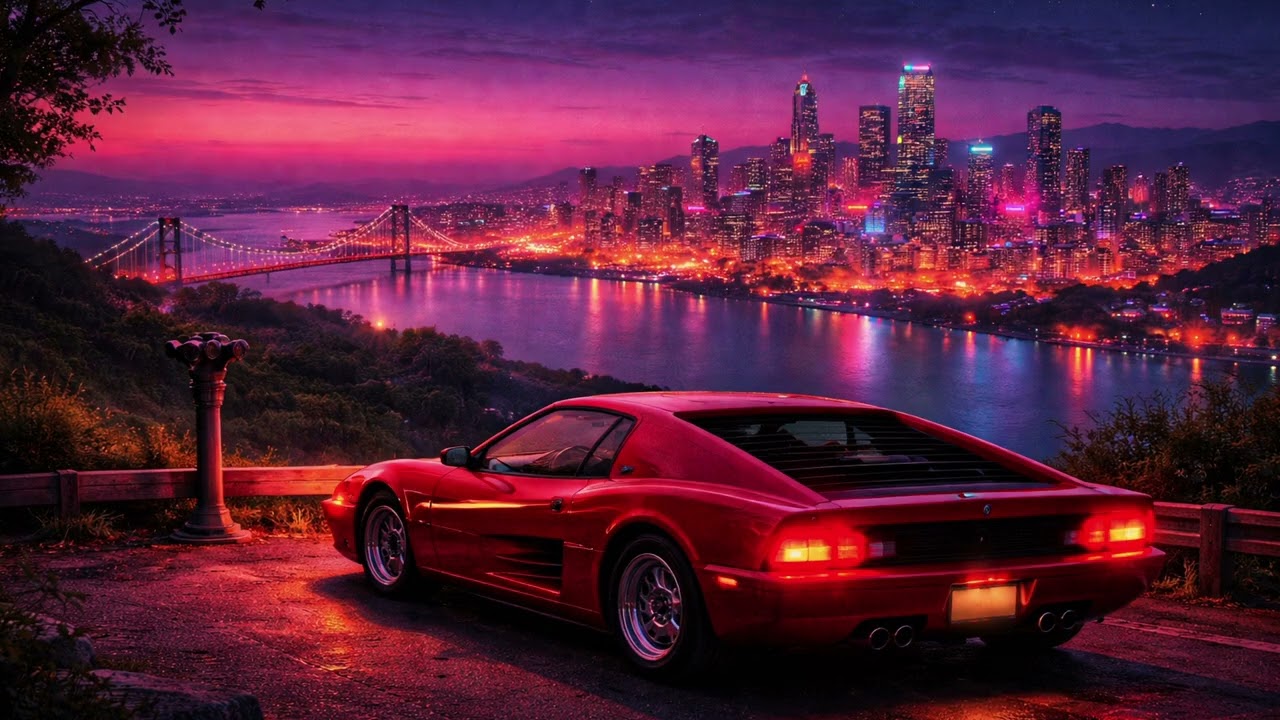 Retro Synth Instrumental | 80s Inspired Night Drive