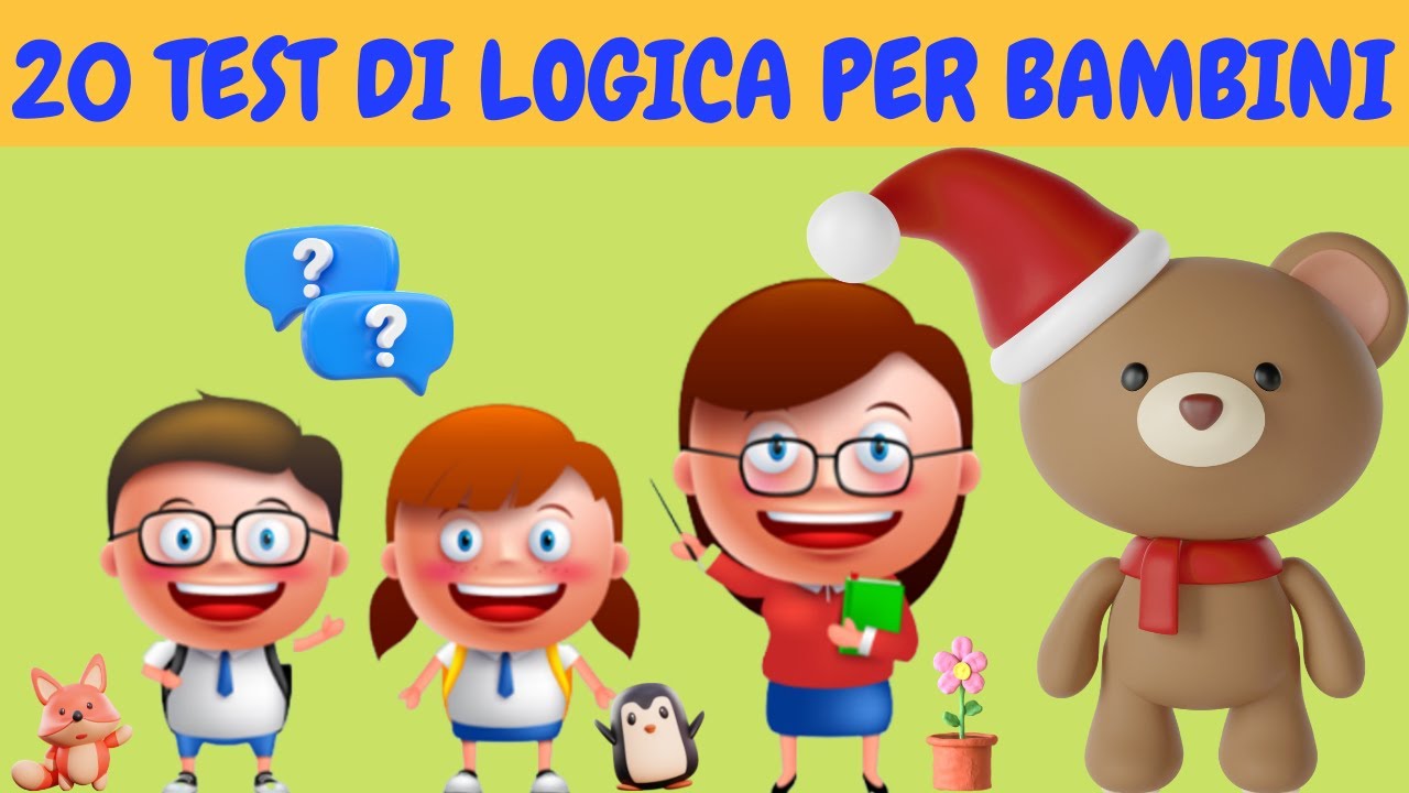 20 TEST DI LOGICA PER BAMBINI