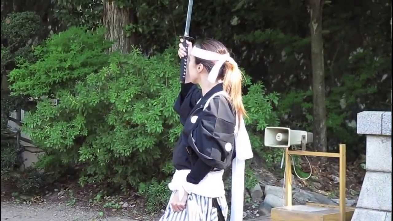 飯盛山 で 白虎隊  （踊り）を見た