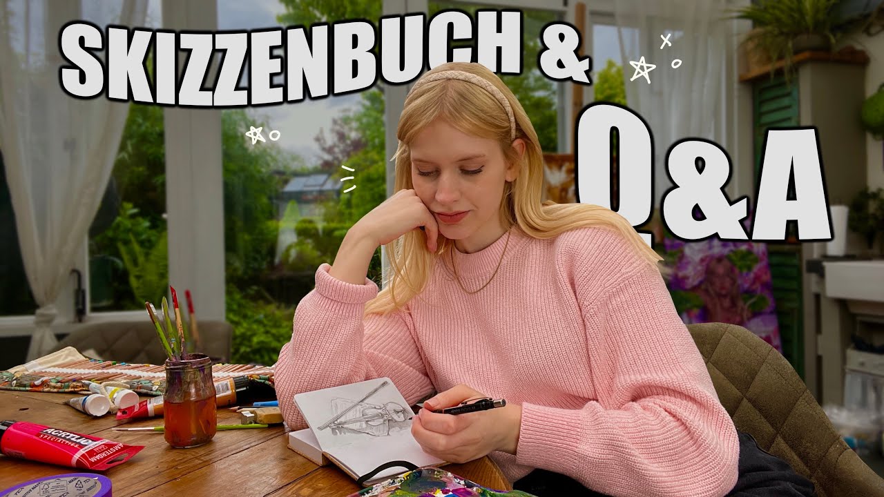 von Kunst leben, Stil finden, wie ich mich aktuell fühle ... Sketch with me & Fragen beantworten