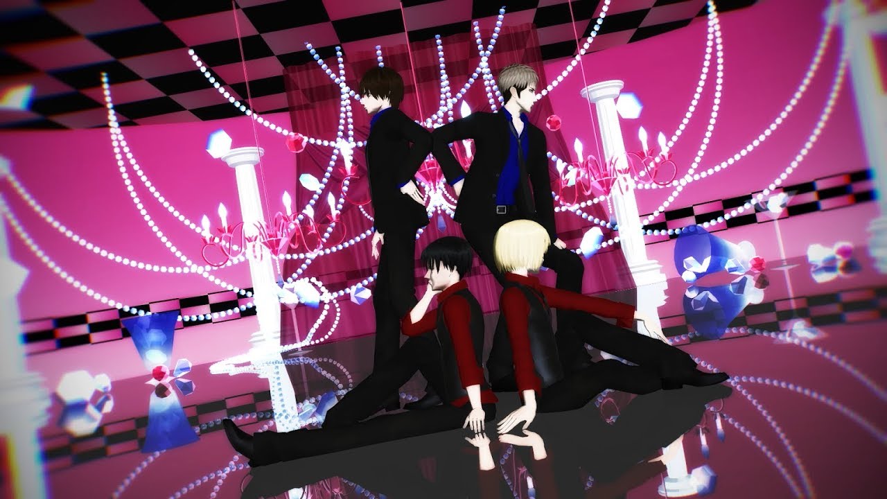 【進撃のMMD】チェリーハント【リヴァイ・エレン・アルミン・ジャン】