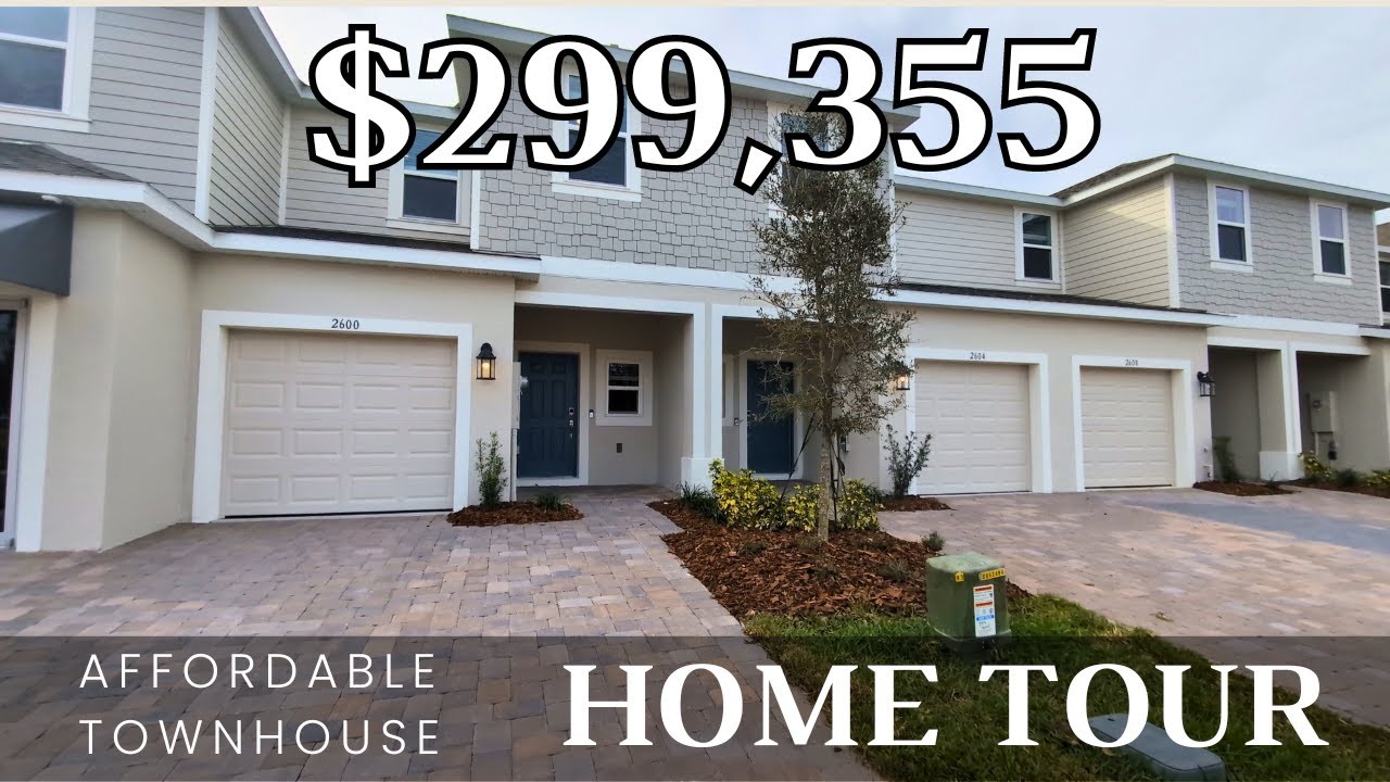 AFFORDABLE TOWNHOUSE NEAR DISNEY WORLD  | Davenport Florida | Florida Home Tour