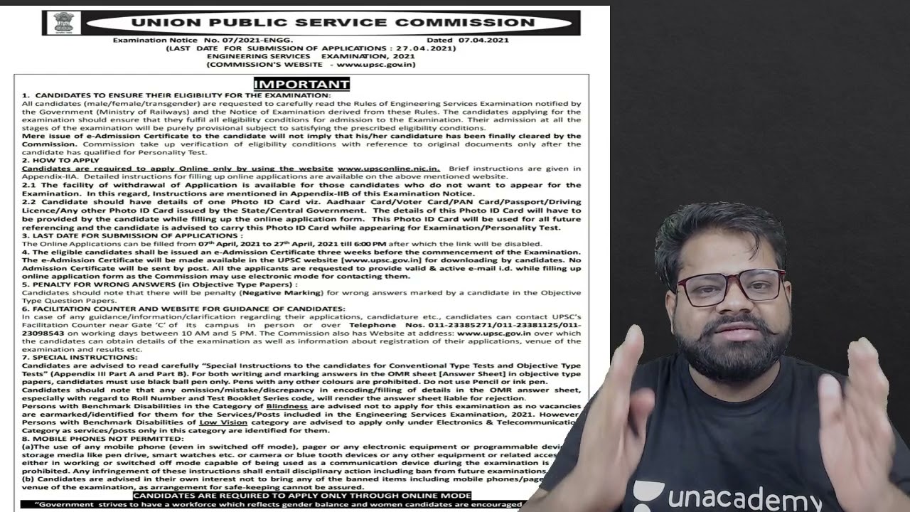 Very Big News from UPSC for ESE Exams | ESE 2021 | Ehtisham Siddiqui #ESE2021