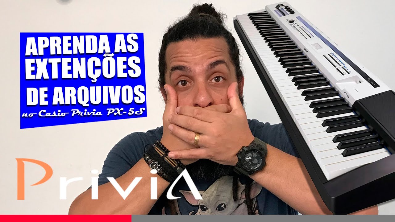 Tipos De Arquivos E As Extensões Do Casio Privia PX-5S | Casio Privia PX-5S