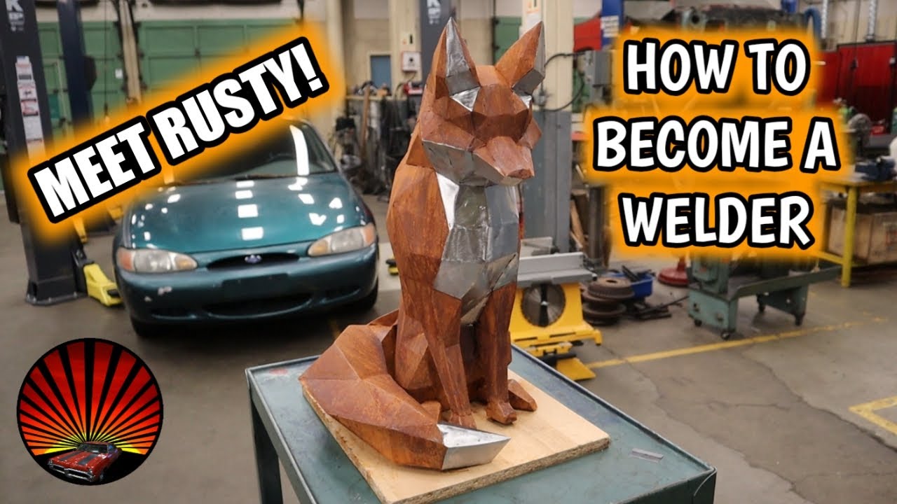 How to quickly rust welded metal art