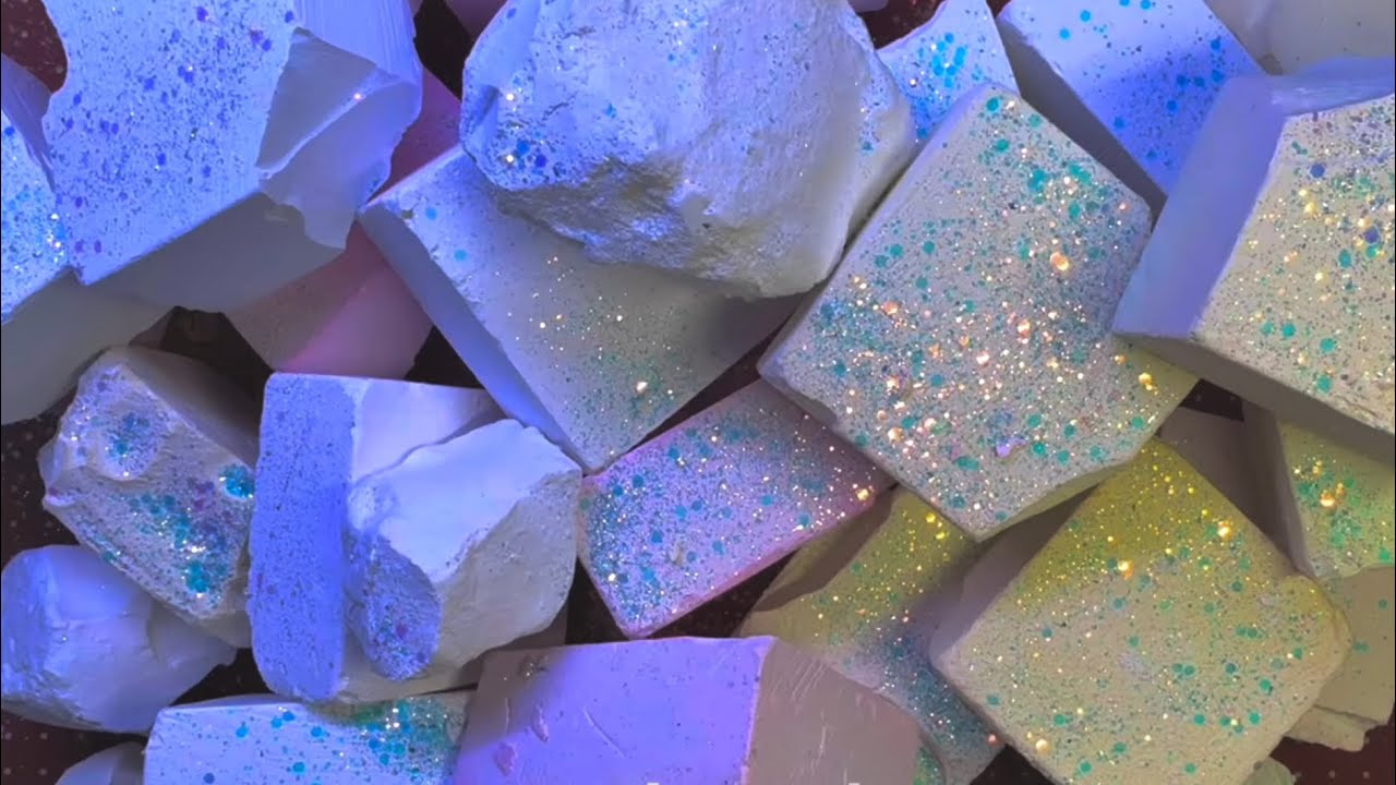 full block gymchalk crush | glitter bombs edit | dusty crunchy blocks edit | mass crush ASMR edit