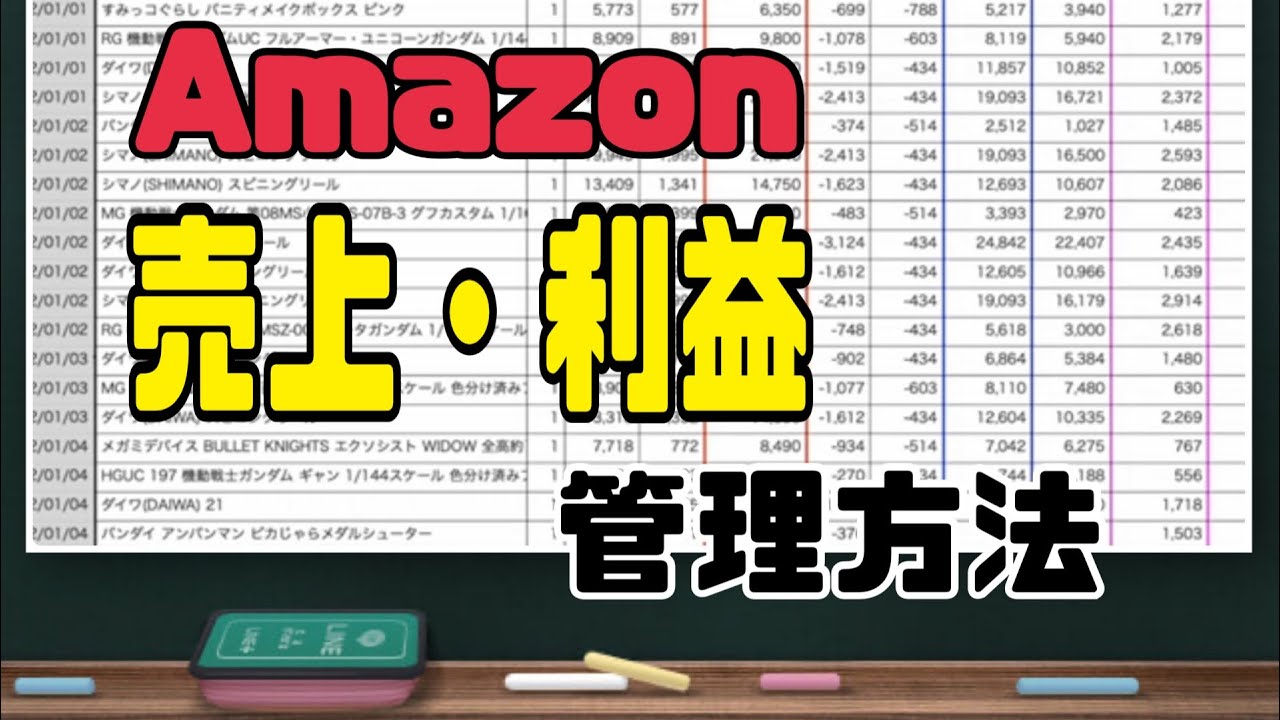 Amazon販売の売上・利益管理方法 トランザクションレポートの利用方法を１から丁寧に解説【せどりの利益管理】