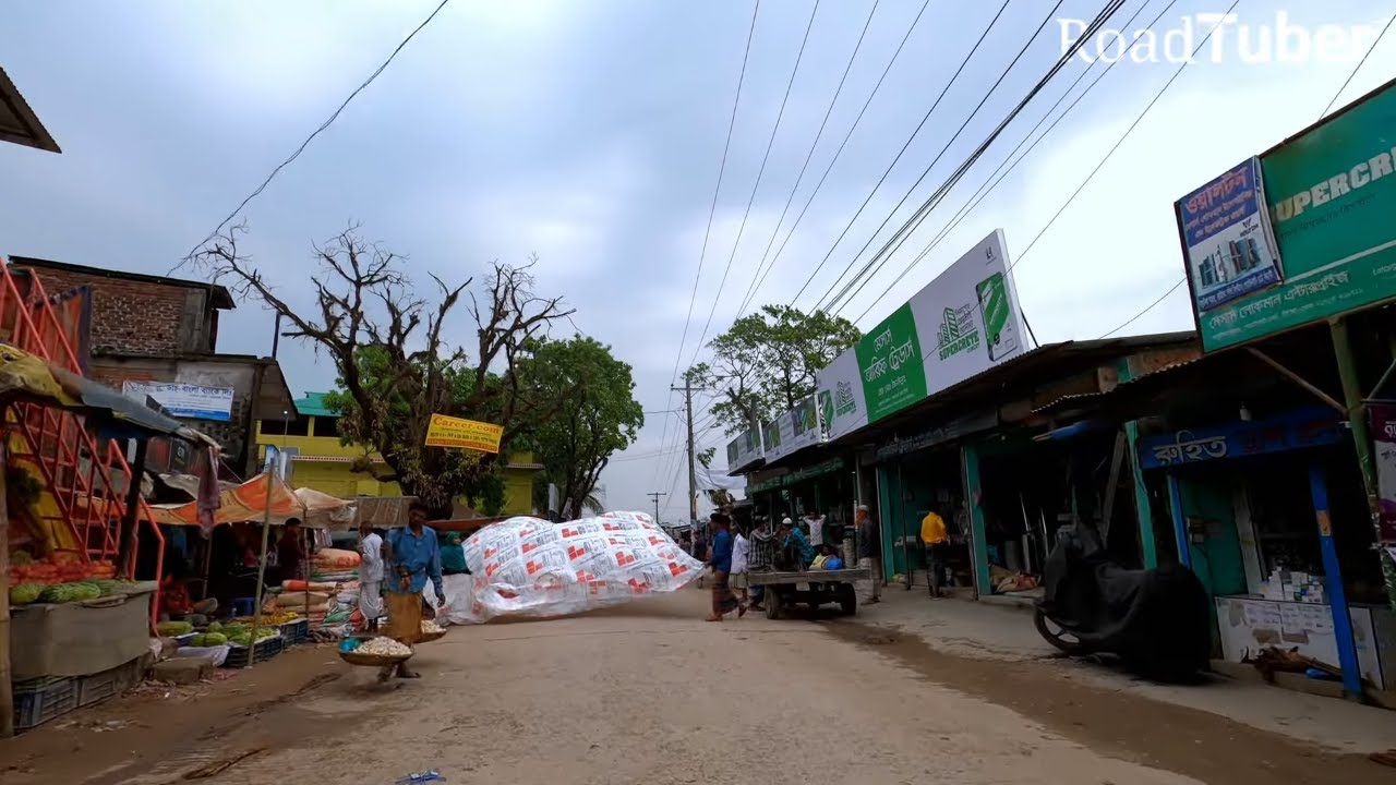Sylhet Airport to Salutikor Bazar - Noyagao Village | Gowainghat | Road Tuber