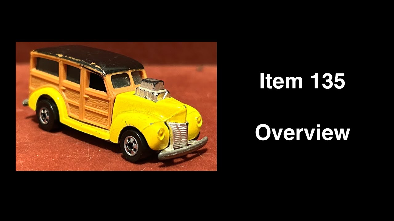 Item 135: Hot Wheels '40s Woodie Mainline, Classics 1986, 1989, 1990