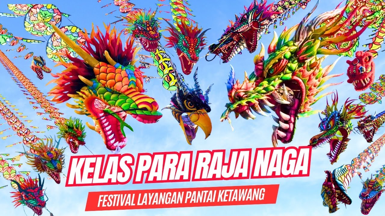 KELAS PARA RAJA NAGA! Festival Layangan Naga Pantai Ketawang Purworejo 2024 - Lomba Layangan Naga