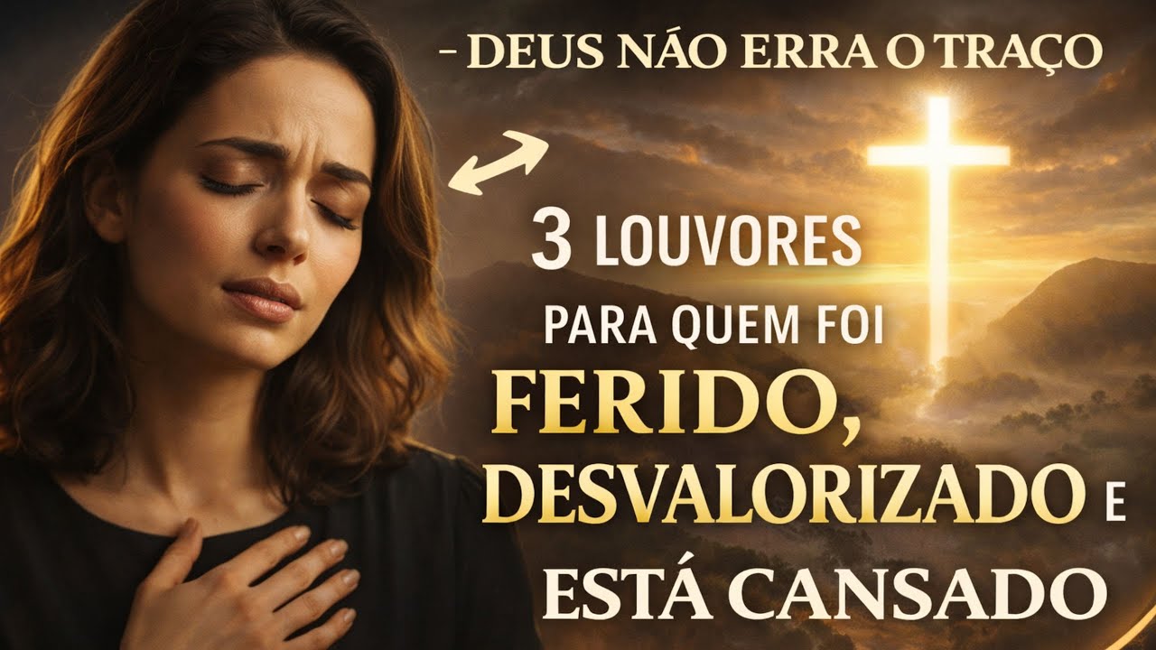 DEUS não ERRA o TRAÇO - Música Gospel - 3 Louvores Para Quem Foi Ferido e Desvalorizado