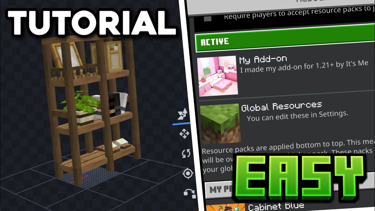 How to Make Add-on/Mod for Minecraft PE 1.21 Without Coding