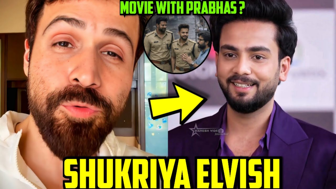 Elvish Yadav Movie With Prabhas? 😱Emraan Hashmi Thanks Elvish Yadav,Elvish yadav Trending 