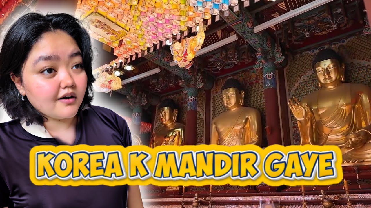 Visited A Mandir First Time In My Life 😱| It Was An Experience | Desi Korean 