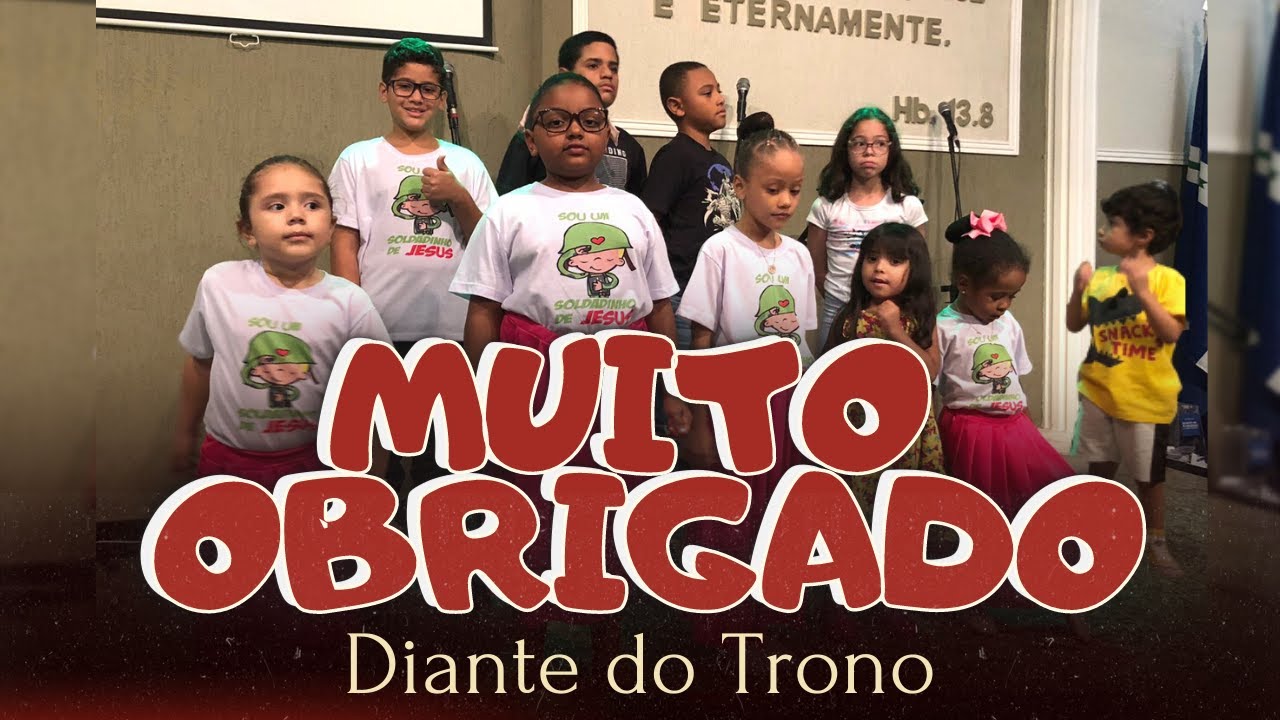 Diante do Trono - Muito Obrigado l Coreografia | Crianças | 12/11/22