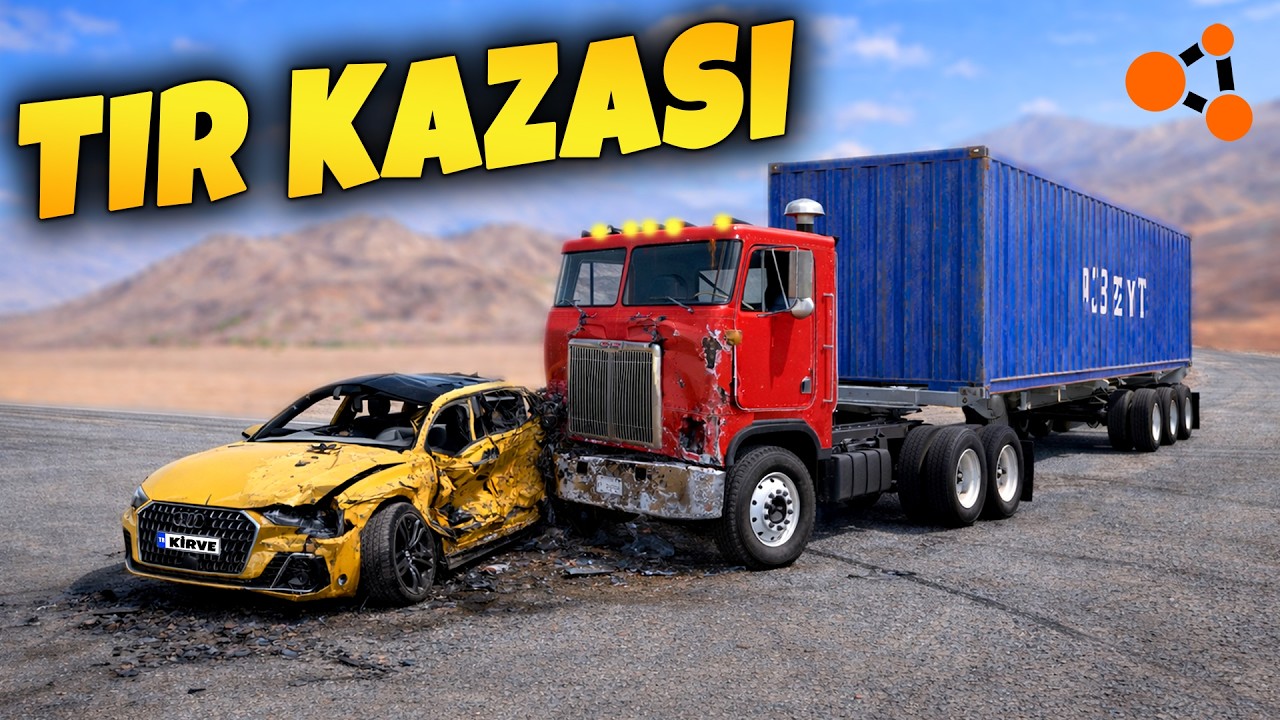 FRENİ PATLAYAN TIR SÜRDÜM // ARAÇ PERT // BeamNG.drive