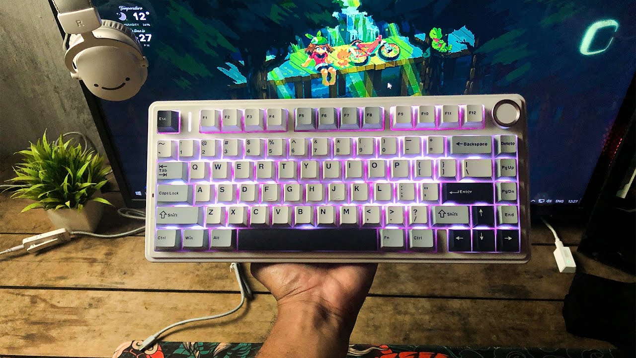 O TECLADO MAIS VENDIDO do ALIEXPRESS AINDA vale a pena?(aula f75)