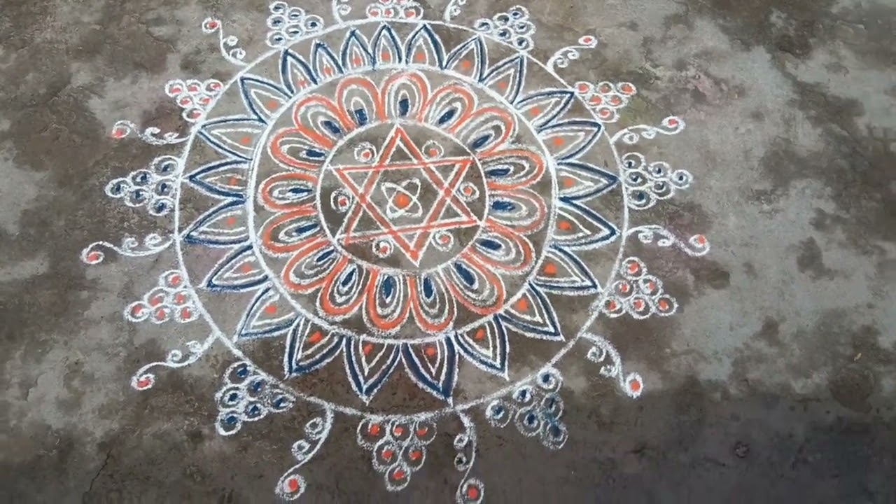 # Tuesday rangoli kolam design #
