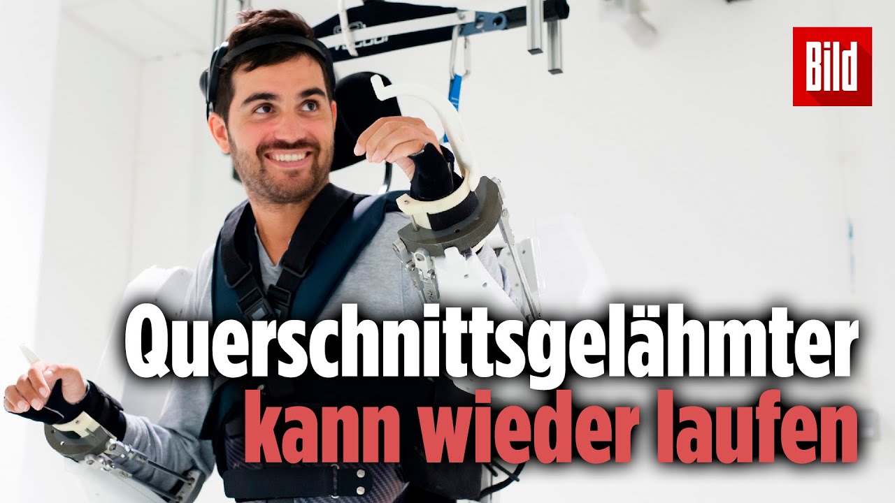 Querschnittsgel&auml;hmter Mann kann wieder laufen!