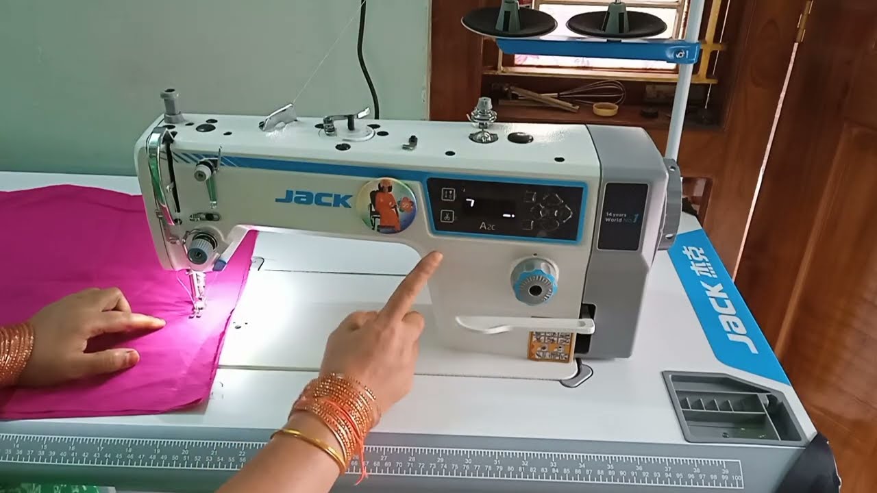 కొత్త మిషన్ jack A2c  తీసుకున్నాను #fashion #blouse #least model #sweing